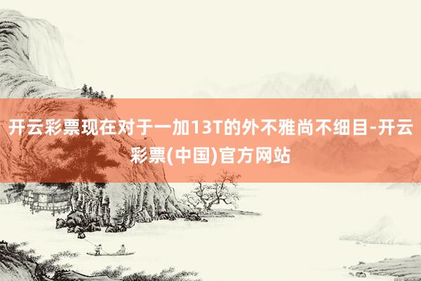 开云彩票现在对于一加13T的外不雅尚不细目-开云彩票(中国)官方网站